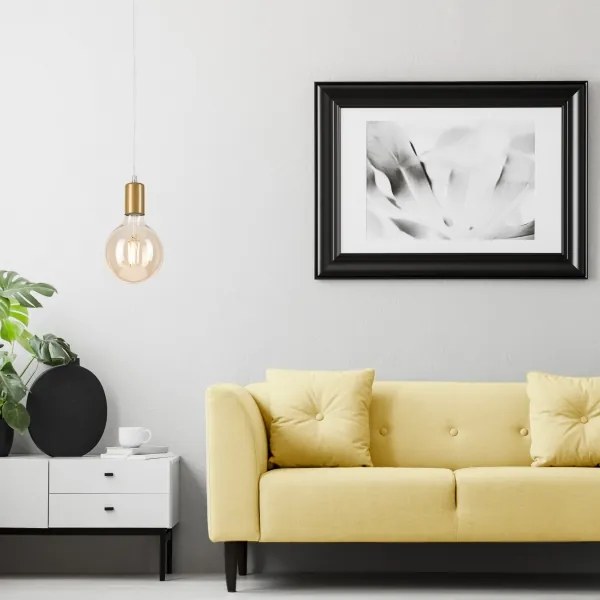 Lampadario a sospensione con filo ASTRID 1xE27/60W/230V oro