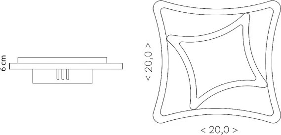 Brilagi - Lampada da parete LED MODERN MINI 24W 230V 3000/4000/6000K