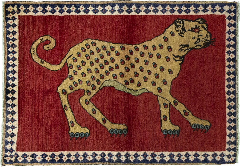Gabbeh Tappeto persiano 120 x 90 Rosso (Iran) Annodato A Mano