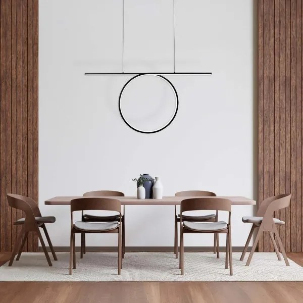 Lampadario LED sospeso su cavo ODETTA LED/42W/230V 4000K nero