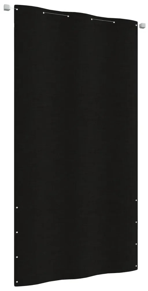Paravento Per Balcone Nero 120x240 Cm İn Tessuto Oxford /