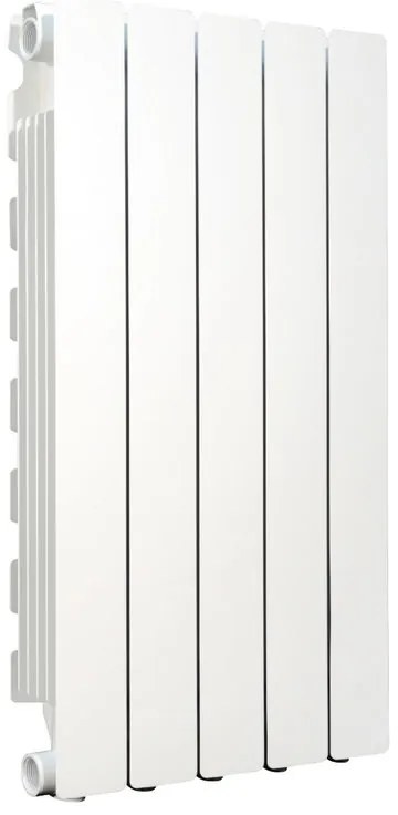 Radiatore acqua calda PRODIGE MODERN in alluminio, 5 elementi, interasse 700 mm, bianco