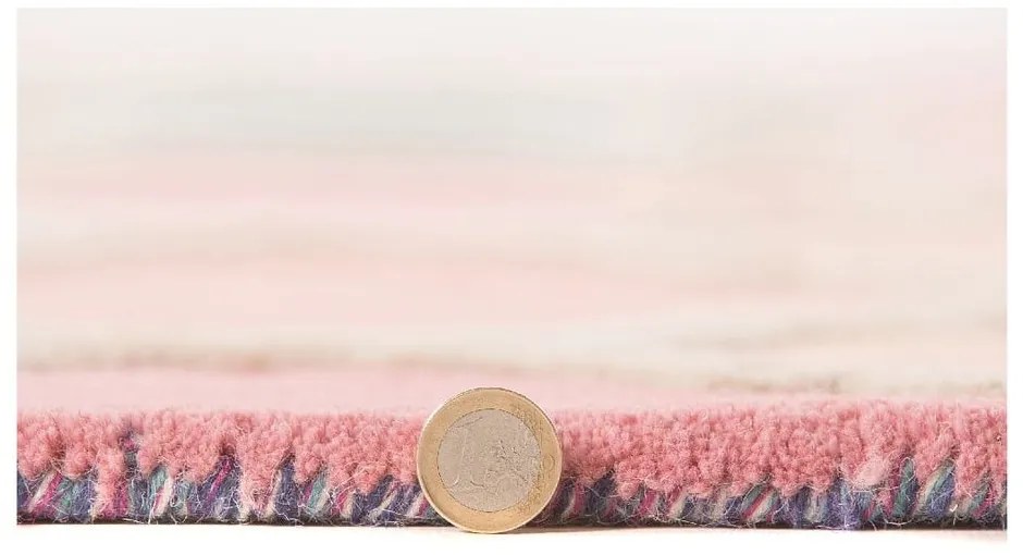 Tappeto in lana rosa 160x220 cm Rosella - Flair Rugs