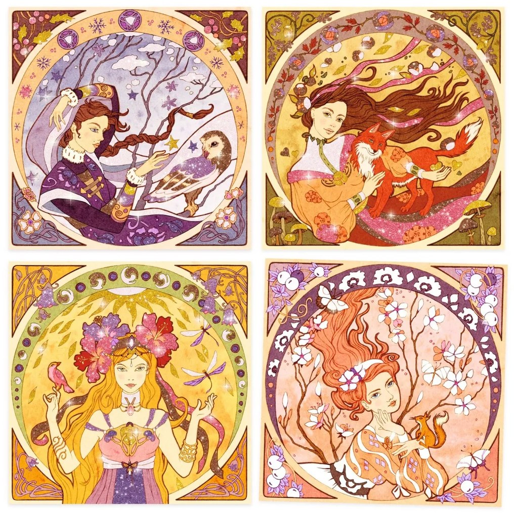 Gioco creativo - Alfons Mucha - Belle donne