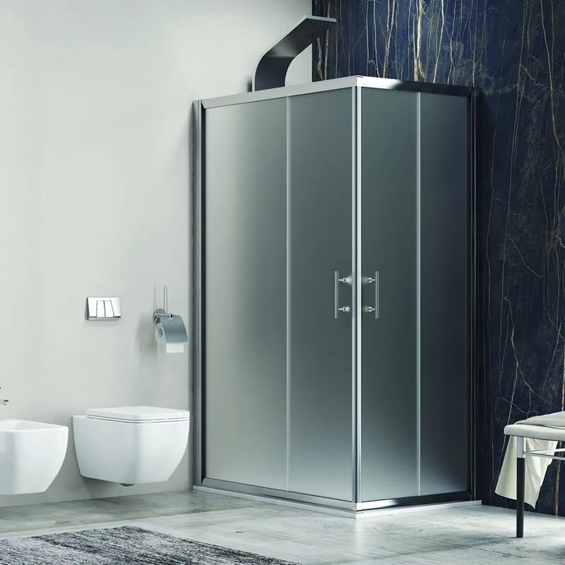 Box doccia 140x70 cm vetro opaco KF1000 - KAMALU