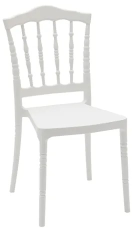 Set sedie CHIAVARINA lavorate in polipropilene bianco