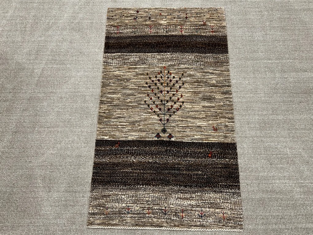 Loribaft Tappeto 80 x 140 Marrone (Iran) Annodato A Mano