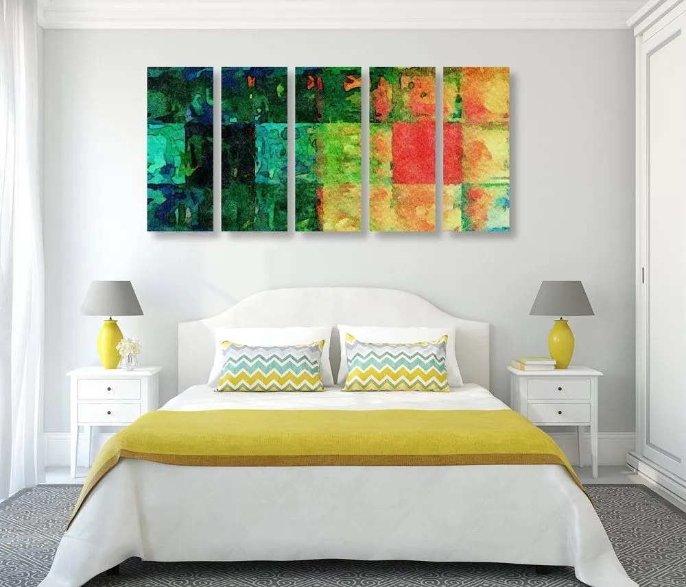 Quadri 5 pezzi – Arte visiva colorata