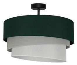 Duolla - Lampadario a plafone TRIO 1xE27/15W/230V diametro 45 cm verde/grigio/bianco