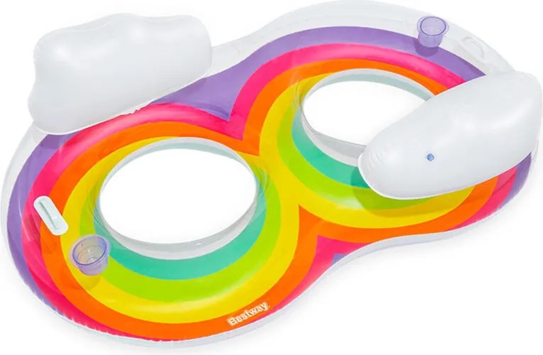 Bestway Ruota Gonfiabile con Maniglie e Schienale 186x116 cm Spiaggia e Piscina 43648