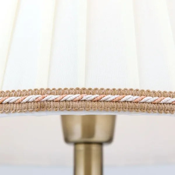 Orion LA 4-1085/1 - Lampada da tavolo TONIA 1xE27/60W/230V diametro 30 cm bianco/bronzo