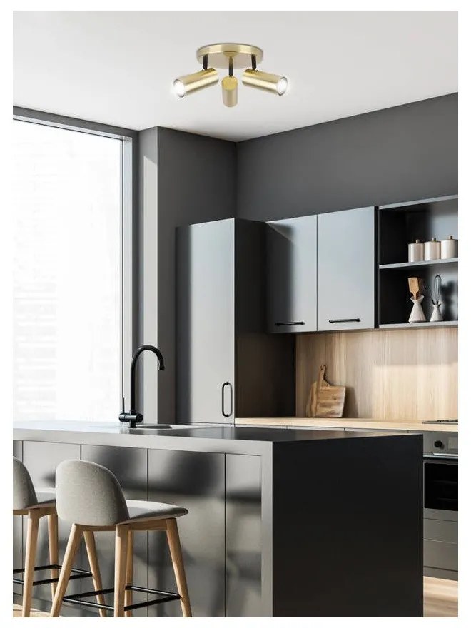 Faretto dorato in metallo Colly – Candellux Lighting
