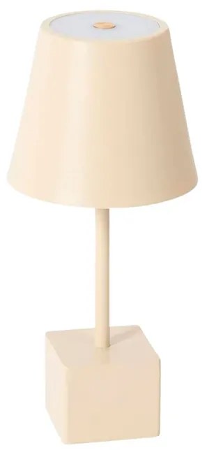 Janea Cube Portable Lampada da Tavolo Dim. IP54 Beige - Lindby