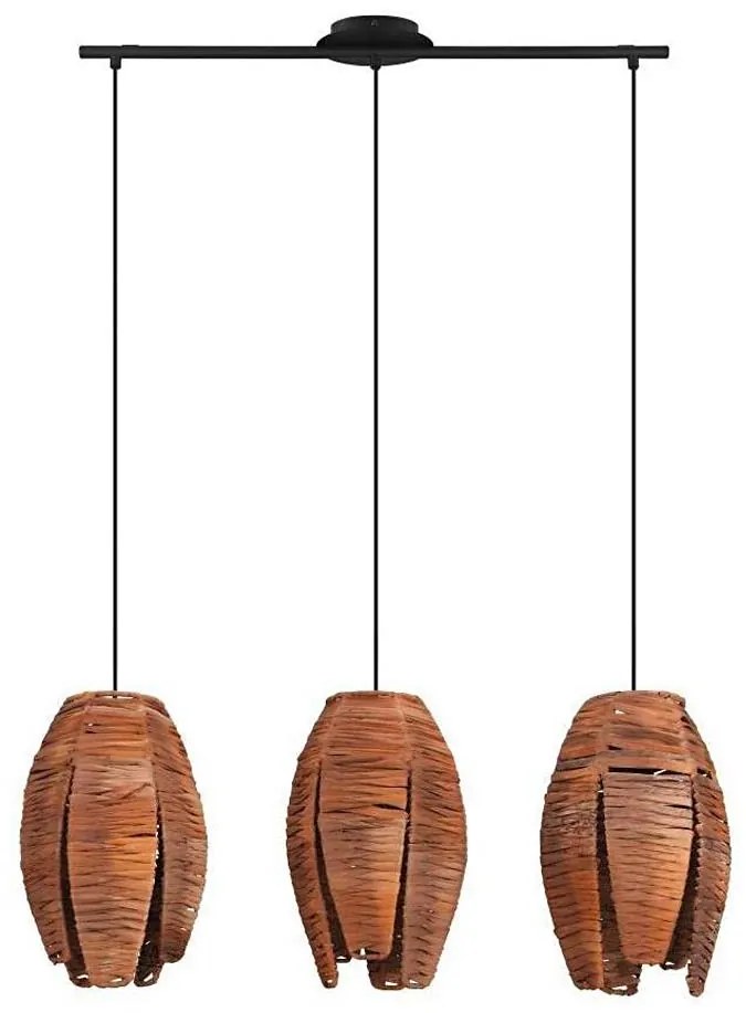 Eglo 43295 - Lampadario a sospensione con filo MONGU 3xE27/40W/230V