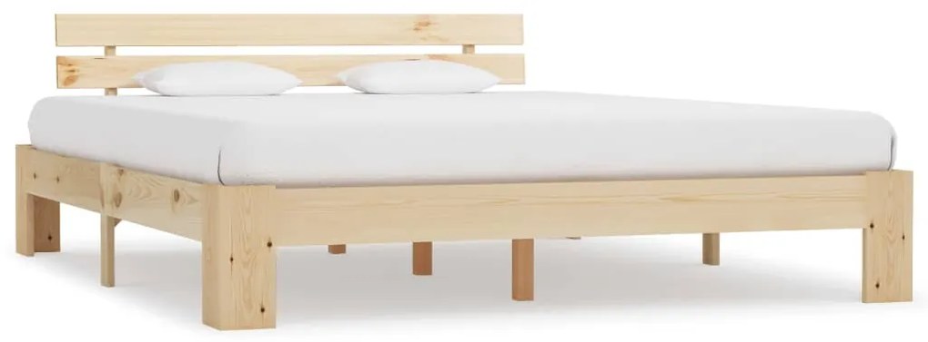 Giroletto Senza Materasso 180x200 Cm İn Legno Massello Di Pino /