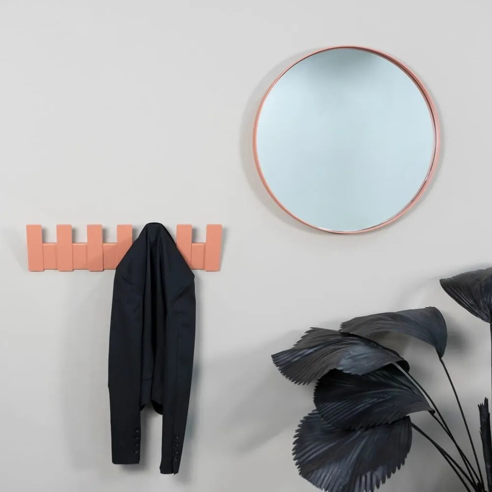 Attaccapanni da parete color salmone in metallo 64 cm Angle – Spinder Design