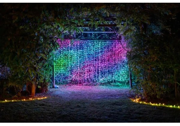 Twinkly TWW210SPP-TEU - LED RGB Tenda natalizia per esterni 210xLED 6,1m IP44 Wi-Fi