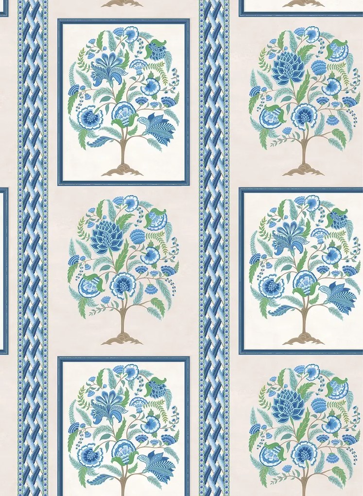 Osborne & Little Carta da parati Taniska - Cobalt