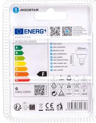 Lampadina LED GU10/6W/230V 6500K - Aigostar