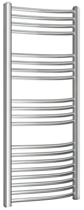 Termoarredo bagno scaldasalviette 60x120 cromo curvo interasse 55 cm