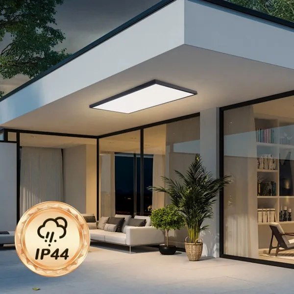 Brilagi - Plafoniera da bagno FRAME LED/96W/230V 120x60 cm IP44 nera