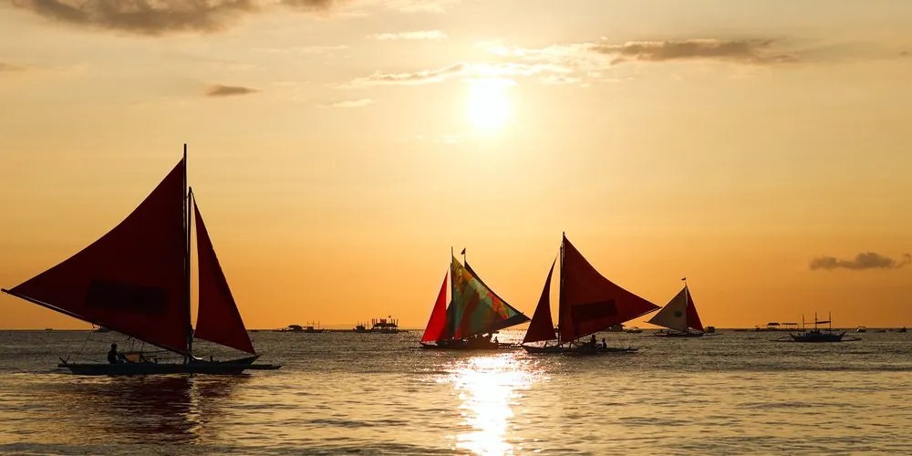 Stampa su tela – Splendido tramonto sul mare