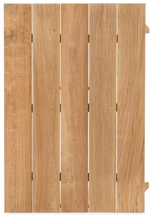 Tavolo allungabile CAMERON in alluminio antracite e legno teak 228&#215;100 cm &#8211; 294&#215;100 cm