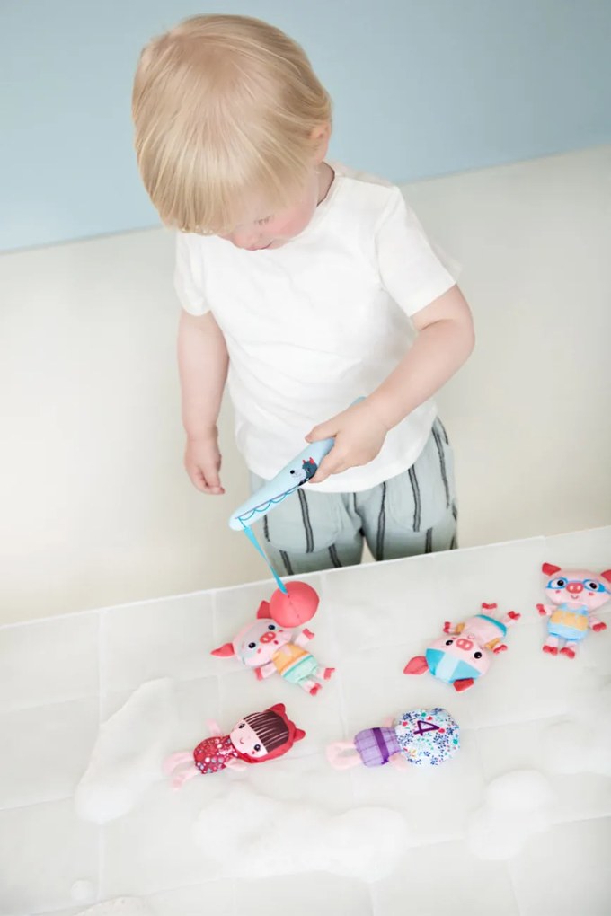 Lilliputiens - Giocattolo da bagno - Gioco di pesca, lupo Louis