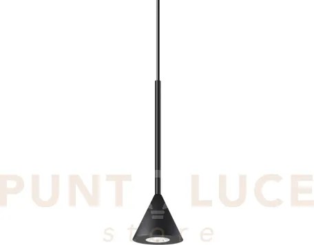 Archimede lampada a sospensione con rosone magnetico colore nero tr...