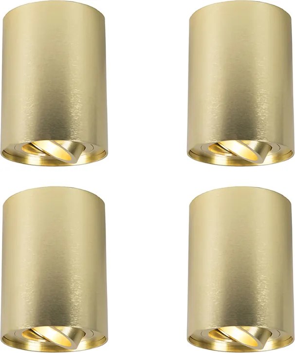 Set di 4 faretti oro/ottone regolabili - Rondoo up