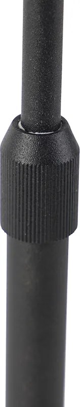 Lampada da tavolo nera con paralume in velluto verde con oro 25 cm - Parte