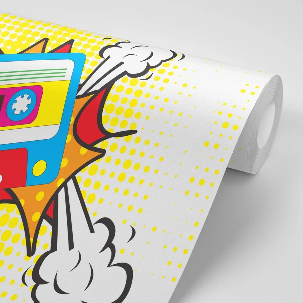 Carta da parati – Cassetta pop art