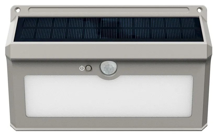 Applique Solare Rettangolare IP65 con Sensore di Movimento, 300 lm Colore Bianco Caldo 3.000K
