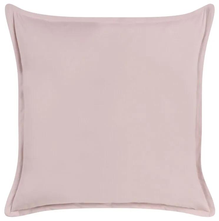 Cuscino velluto rosa 60 x 60 cm EUSTOMA Beliani