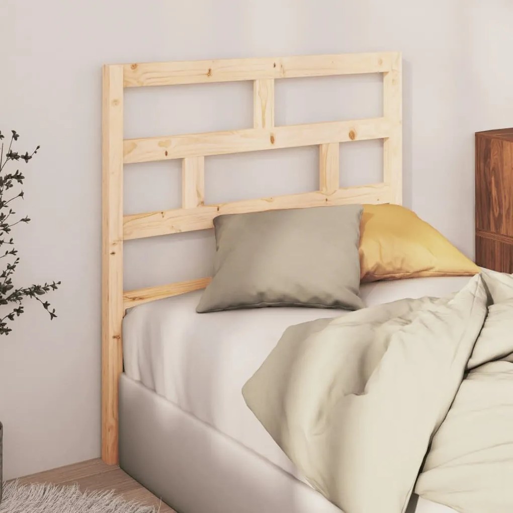 Testiera Per Letto 106x4x100 Cm İn Legno Massello Di Pino /