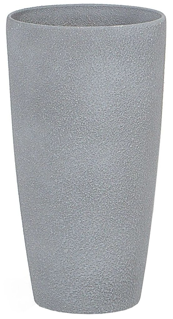 Set di 2 vasi polvere di pietra grigio ⌀ 23 cm ABDERA Beliani