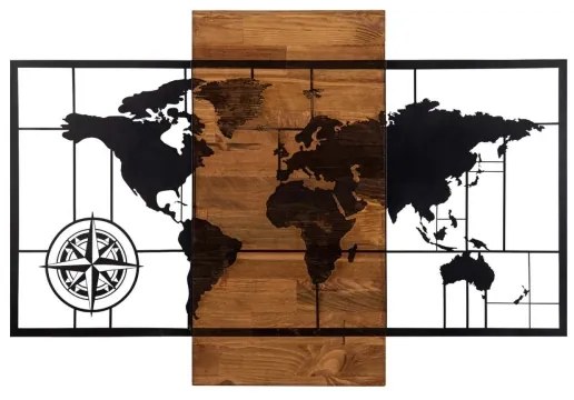 Decorazione da parete 58x85 cm legno/metallo