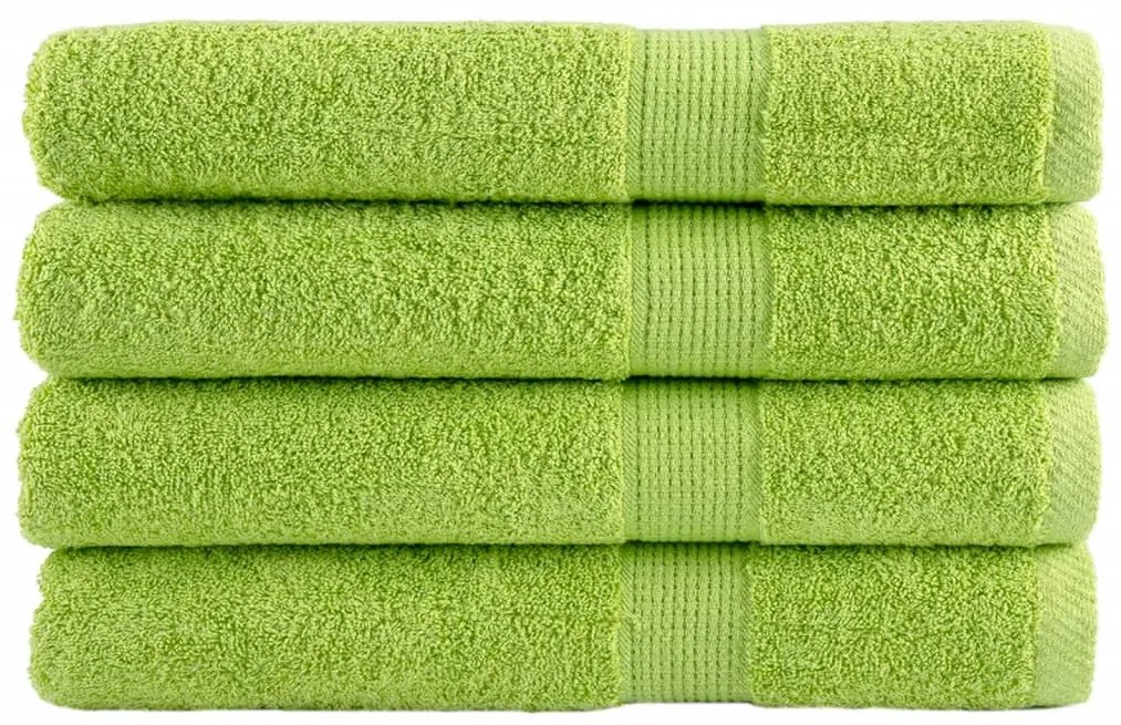 Asciugamani Premium Solund 4 Pz Verdi 100x200 Cm 600 G/m² /