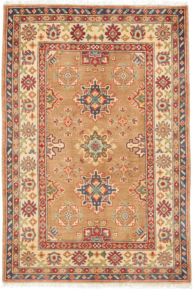 Kazak Tappeto 100x150 (Afghanistan) Annodato A Mano