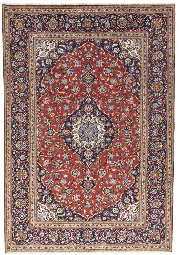 Kashan Tappeto persiano 290 x 200 Rosso (Iran) Annodato A Mano