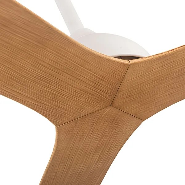 Ventilatore da soffitto diametro 132 cm beige/bianco + telecomando