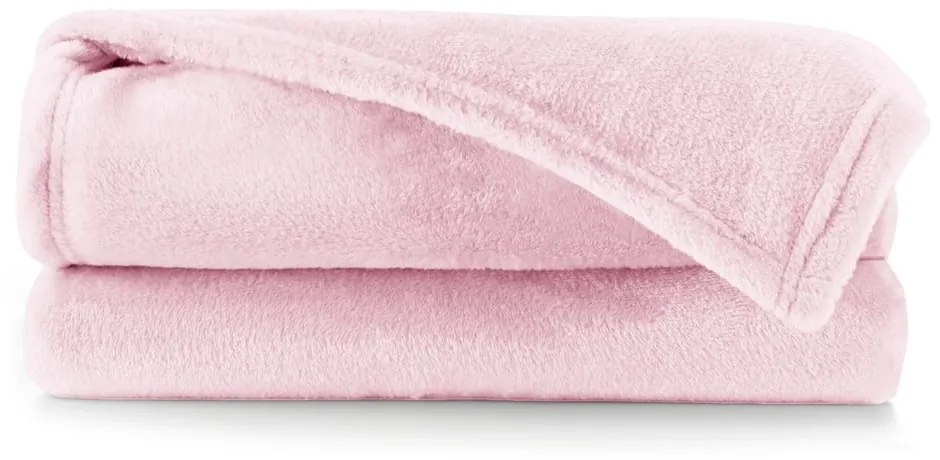 Coperta in microfibra rosa chiaro, 220 x 240 cm Mic - DecoKing