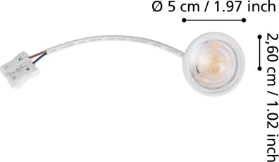 Eglo 902338 - Modulo LED dimmerabile per esterni PUCK LED/4,8W/230V 2700/4000/6500K IP44