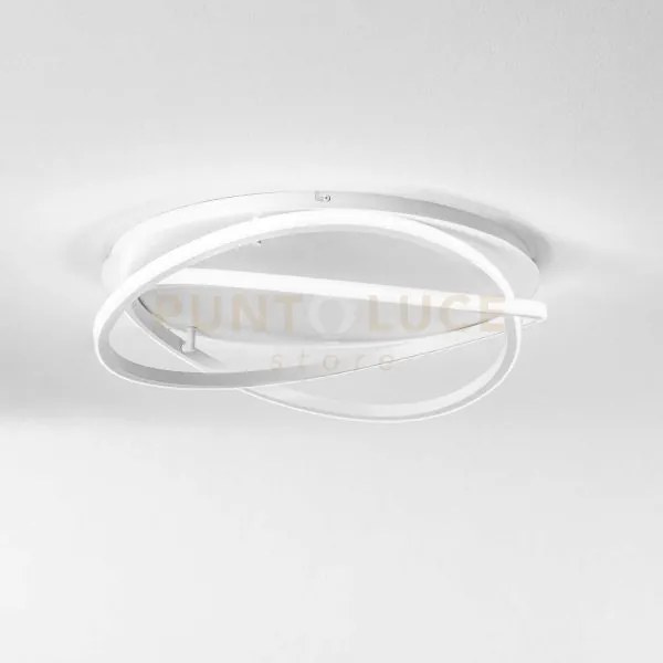 Atia p/m - lampadario a soffitto bianco a led 3000k 2800lm 50w in a...