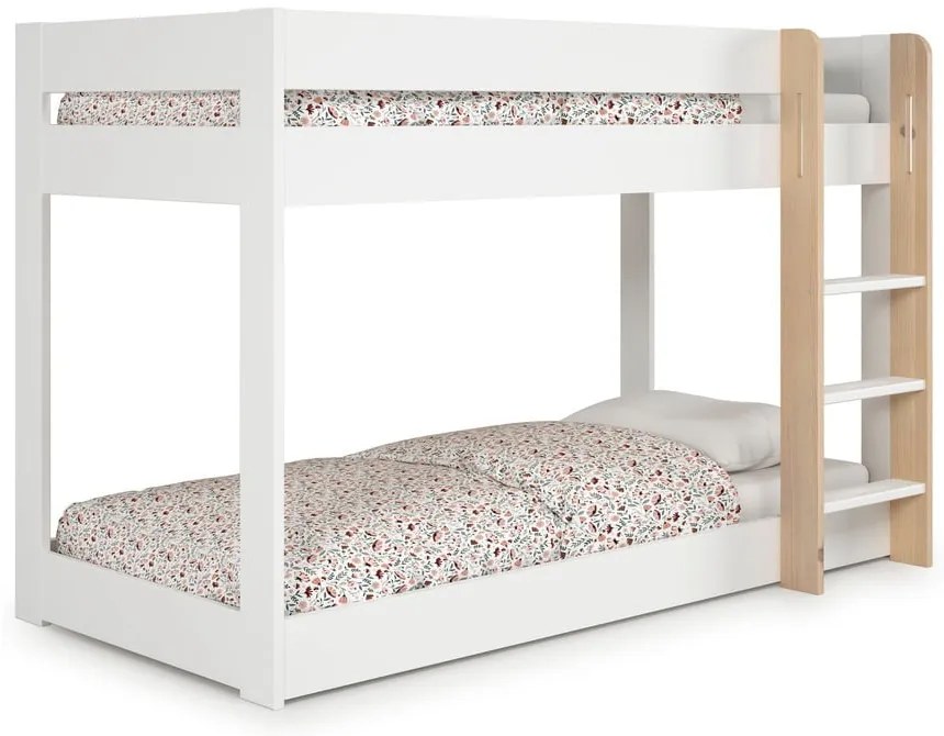 Letto a castello bianco per bambini 90x190 cm Angel - Marckeric