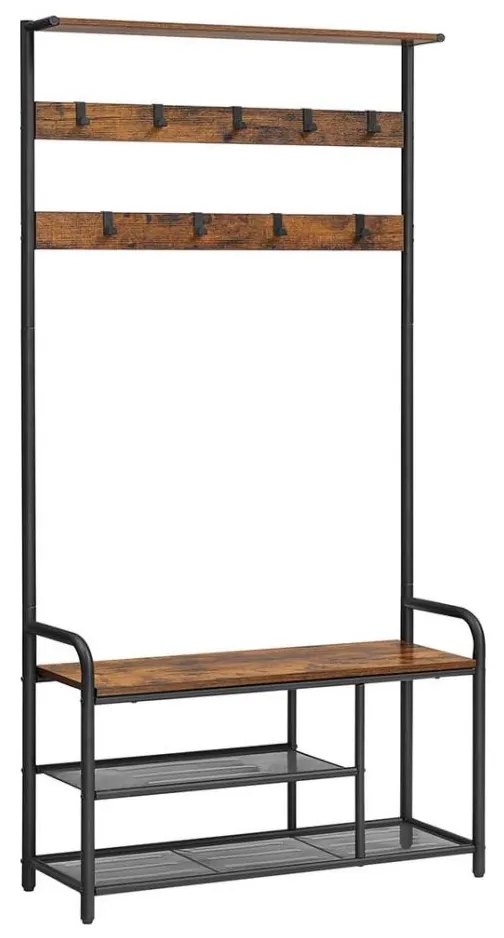 Appendiabiti a piantana NAVOR marrone/nero