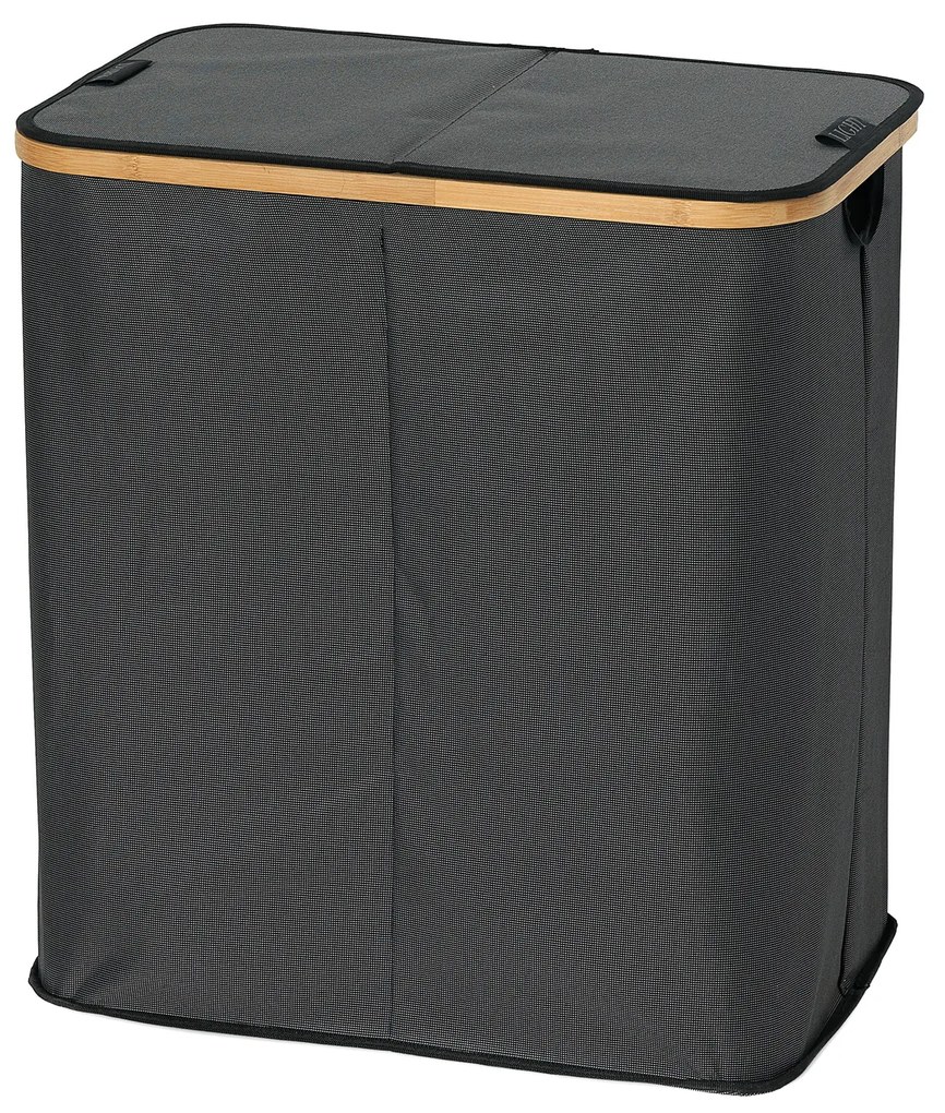 Portabiancheria doppio scomparto Domopak Living 54x34x58,5cm