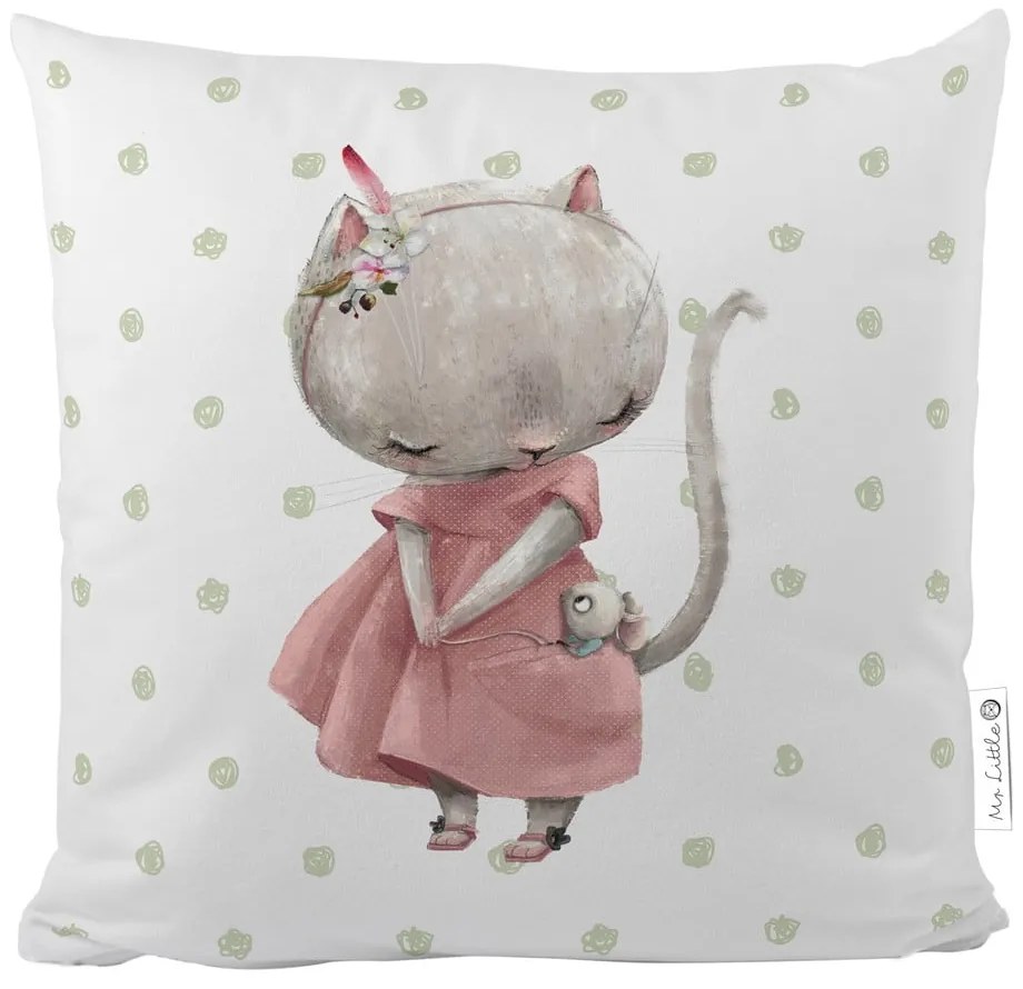 Cuscino per bambini in cotone Mouse, 45 x 45 cm Little Mouse - Butter Kings