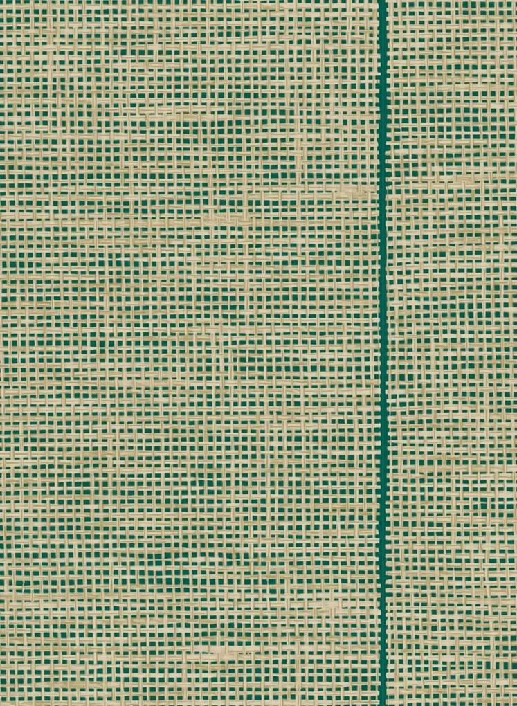 Essentials by Arte International Carta da parati Le Raphia Tisse - Deep Teal