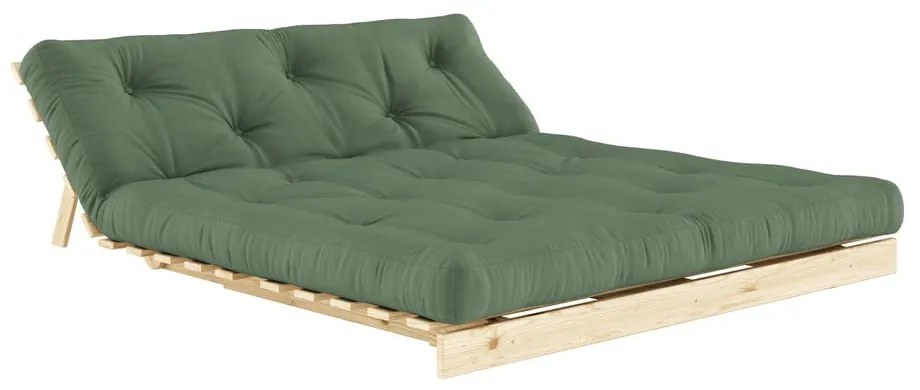 Divano letto verde 160 cm Roots - Karup Design